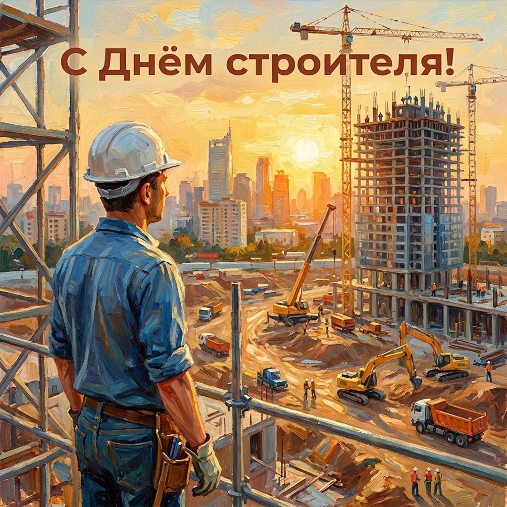 С днем строителя!